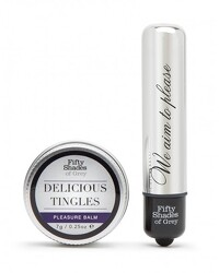 2-teiliges Set „Pleasure Overload Delicious Tingles“, mit Minivibrator und Stimulationsbalsam